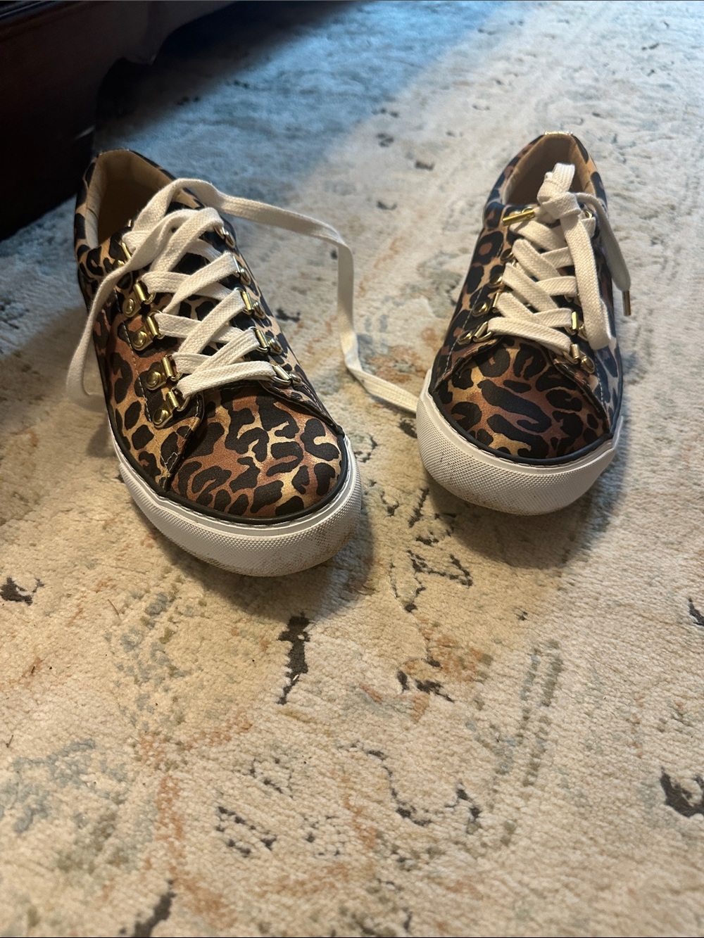 Lilly Pulitzer Leopard-Print Lace-Up Sneakers - Brown & Black